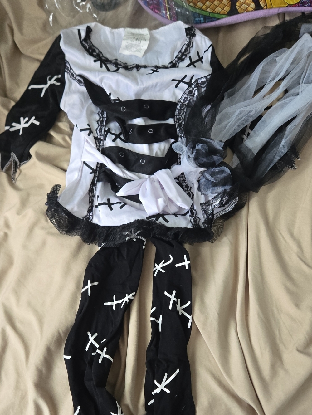 Kids Monster Bride Halloween Costume Size Medium